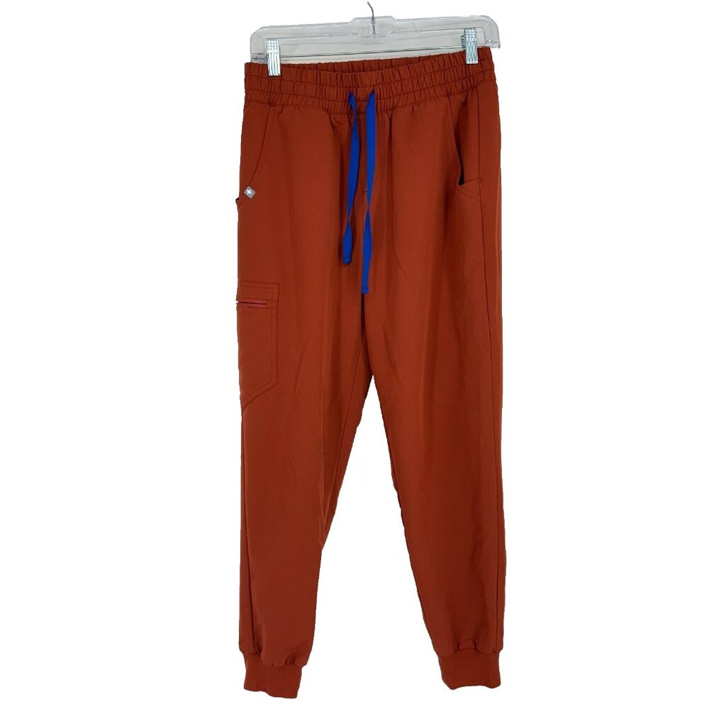 Figs Women SP Zamora Jogger Scrub Pants Burnt Orange Nurse Hospital Doctor Tech